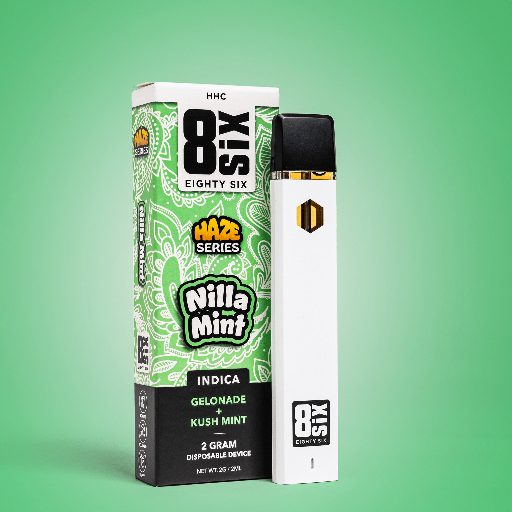 Nilla Mint HHC 2G Disposable Vape (Gelonade)