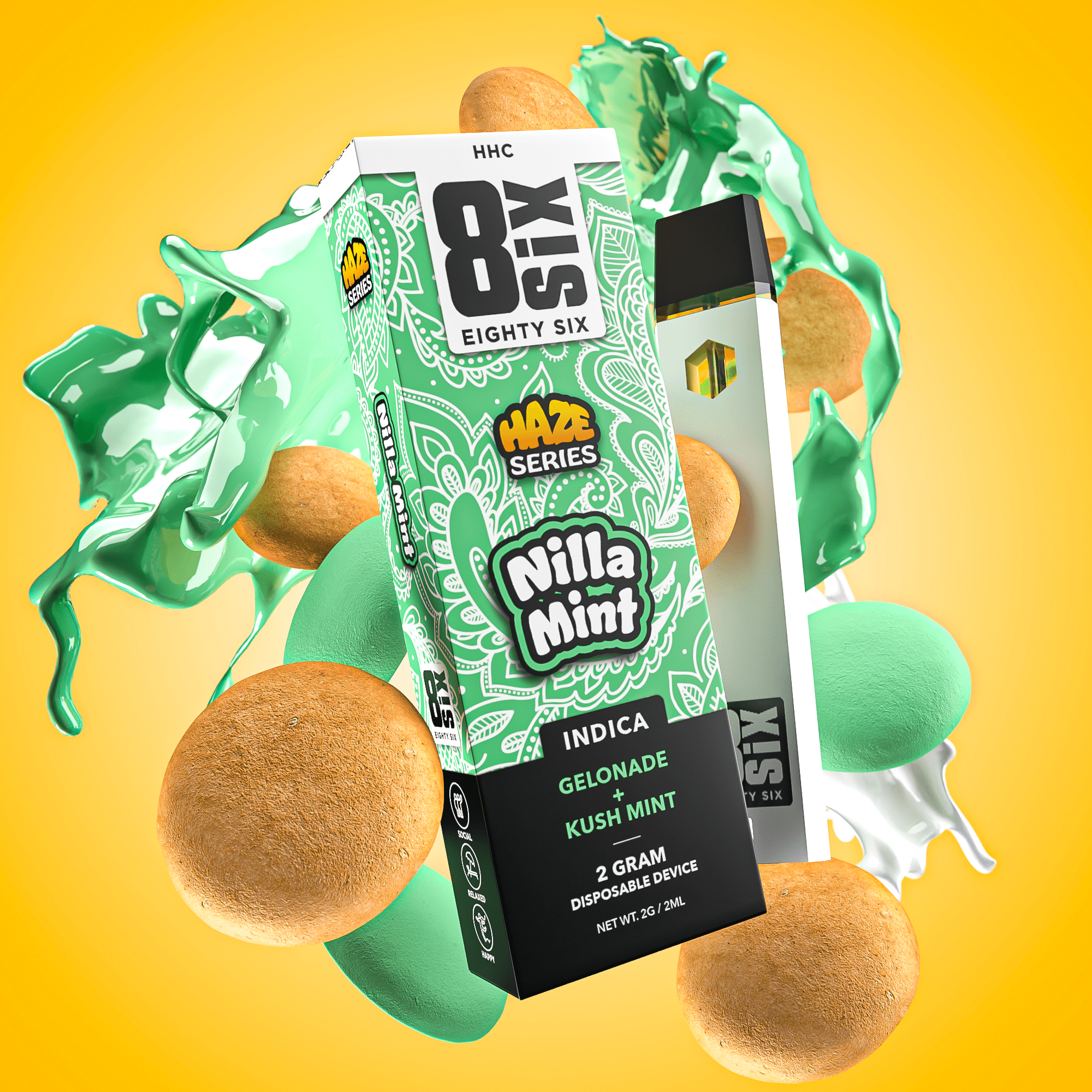Nilla Mint HHC 2G Disposable Vape (Gelonade)