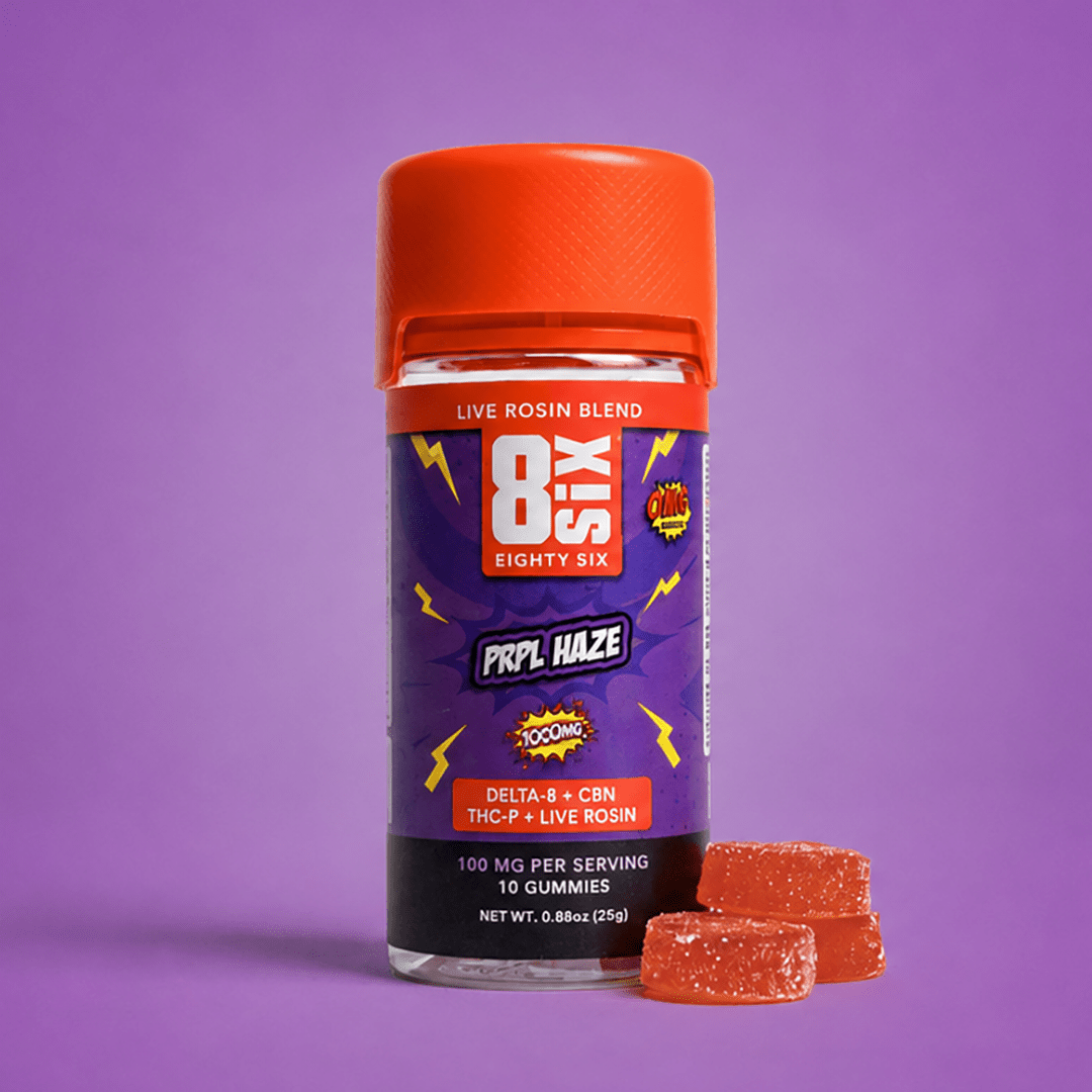 PRPL Haze 1000MG Live Rosin Blend Gummies