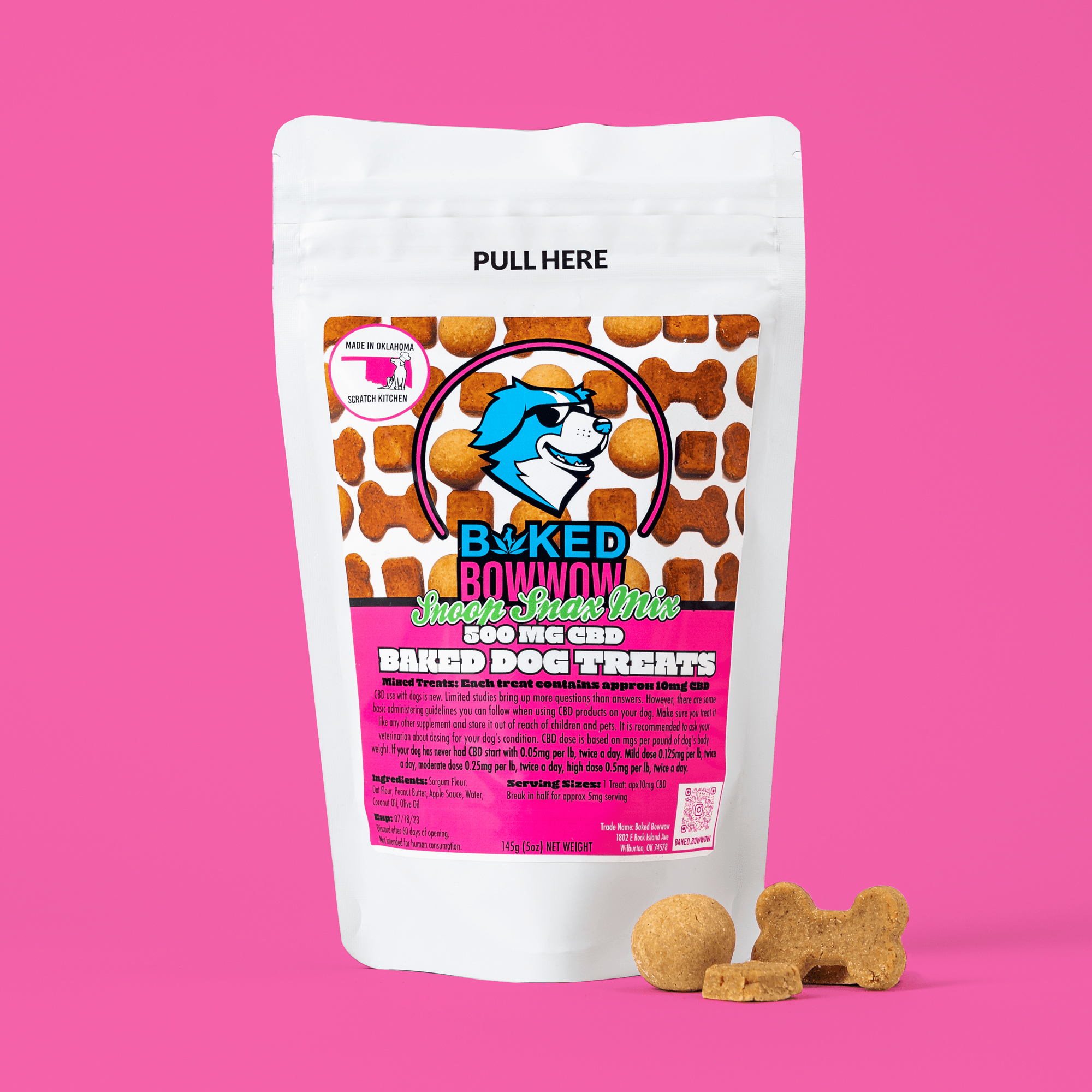 Baked BowWow 750MG Hooman-Grade CBD Snoop Snax - Eighty Six Group
