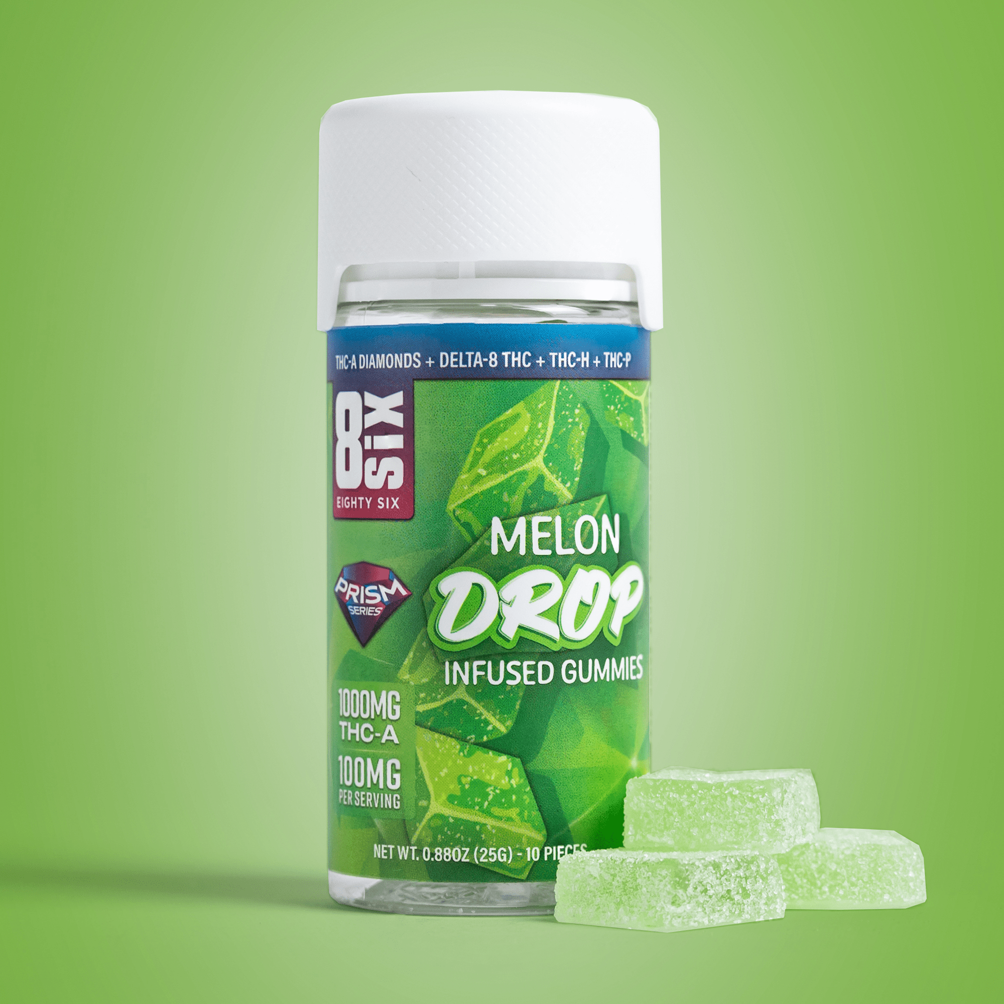 Melon Drop 1000MG THCa Gummies - Eighty Six Group