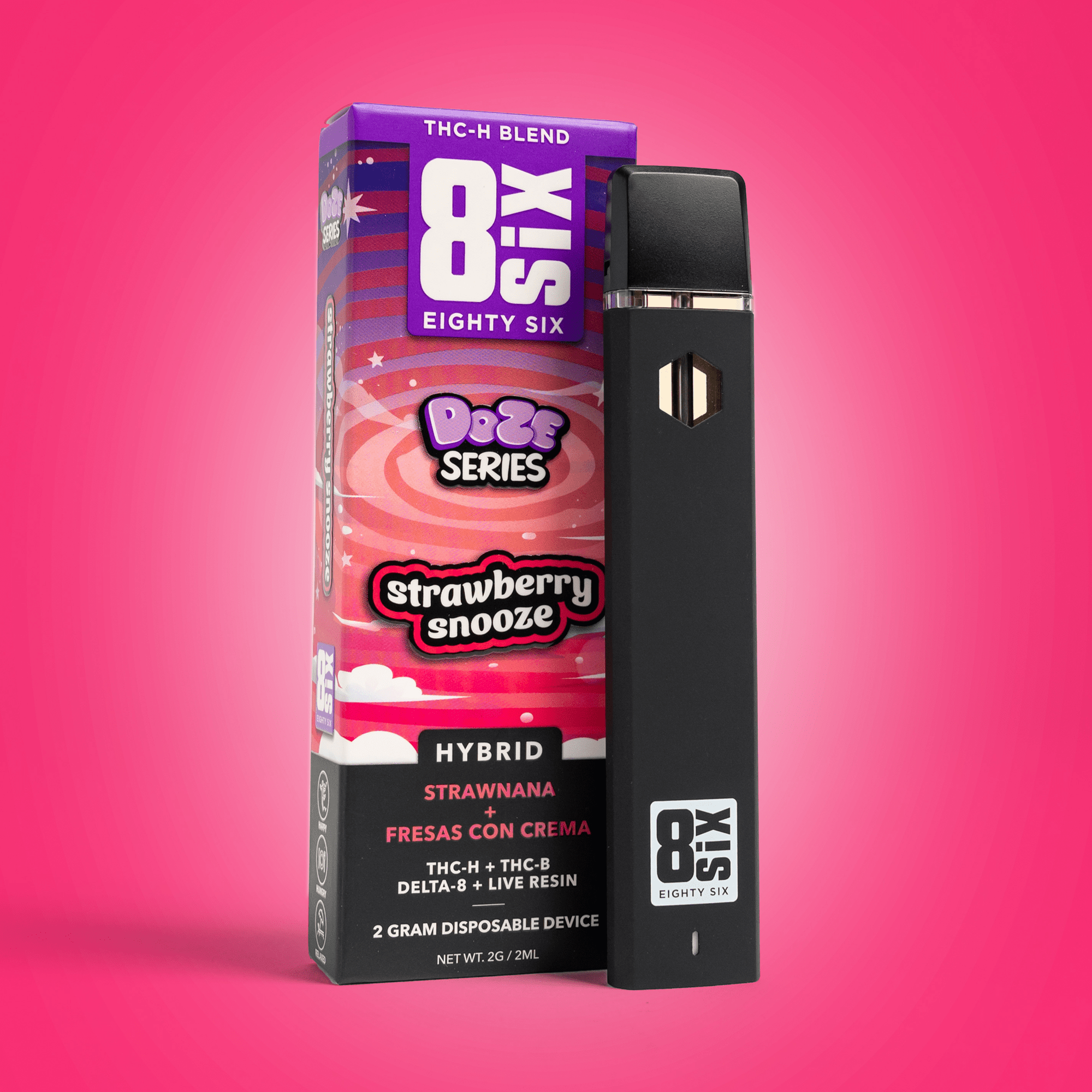 Strawberry Snooze THCh 2G Disposable Vape (Strawnana)