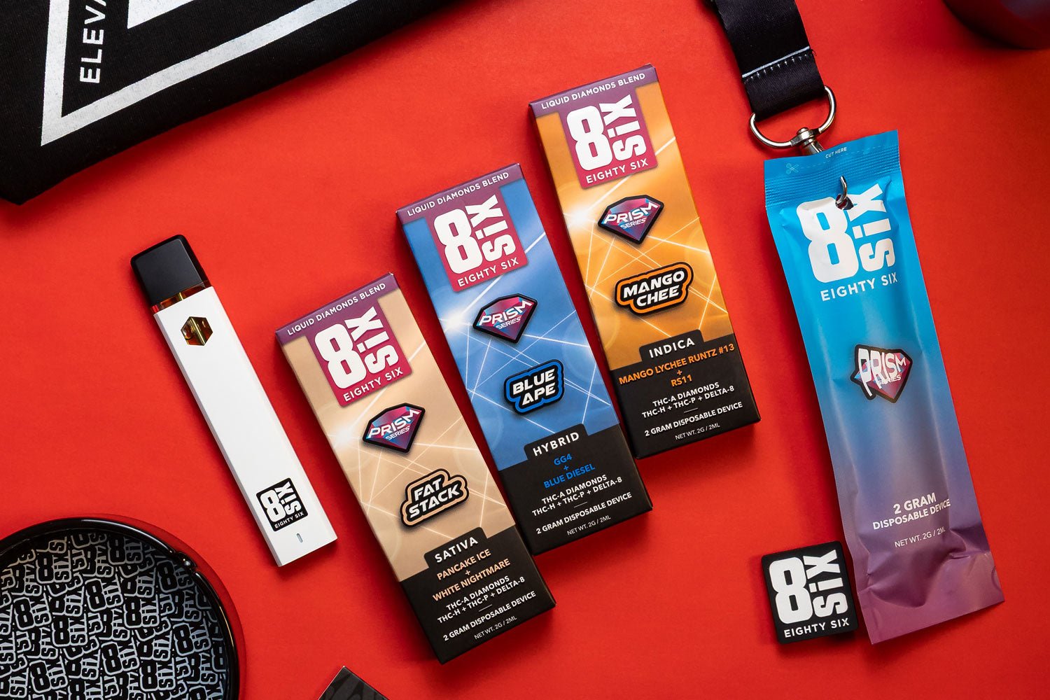 assorted thca disposable vape pens
