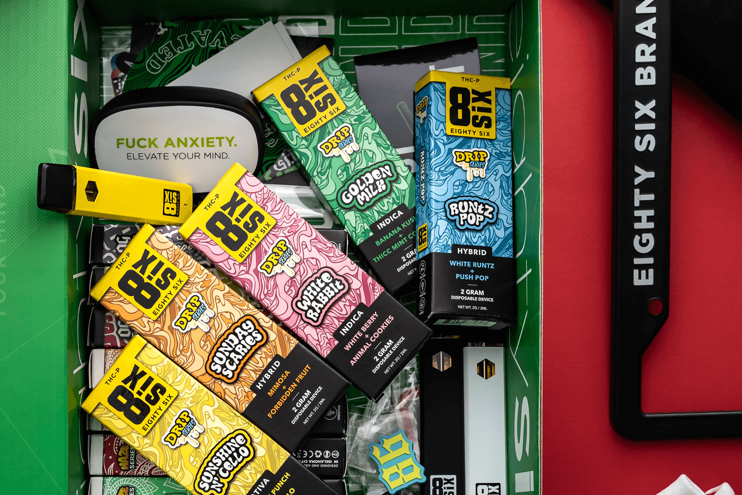 assorted thc-p disposable vapes