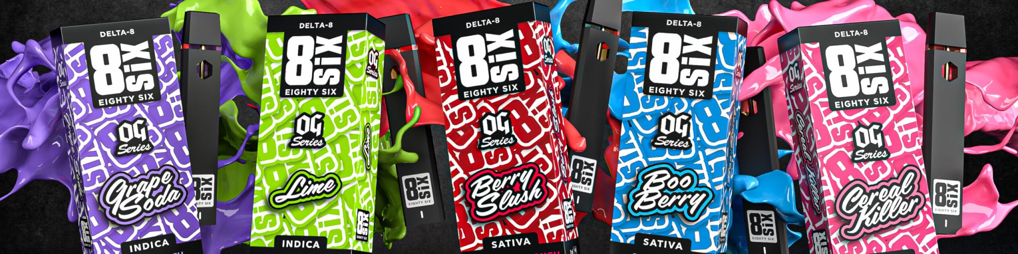 OG Series Delta-8 THC Disposables, Edibles - Eighty Six Group