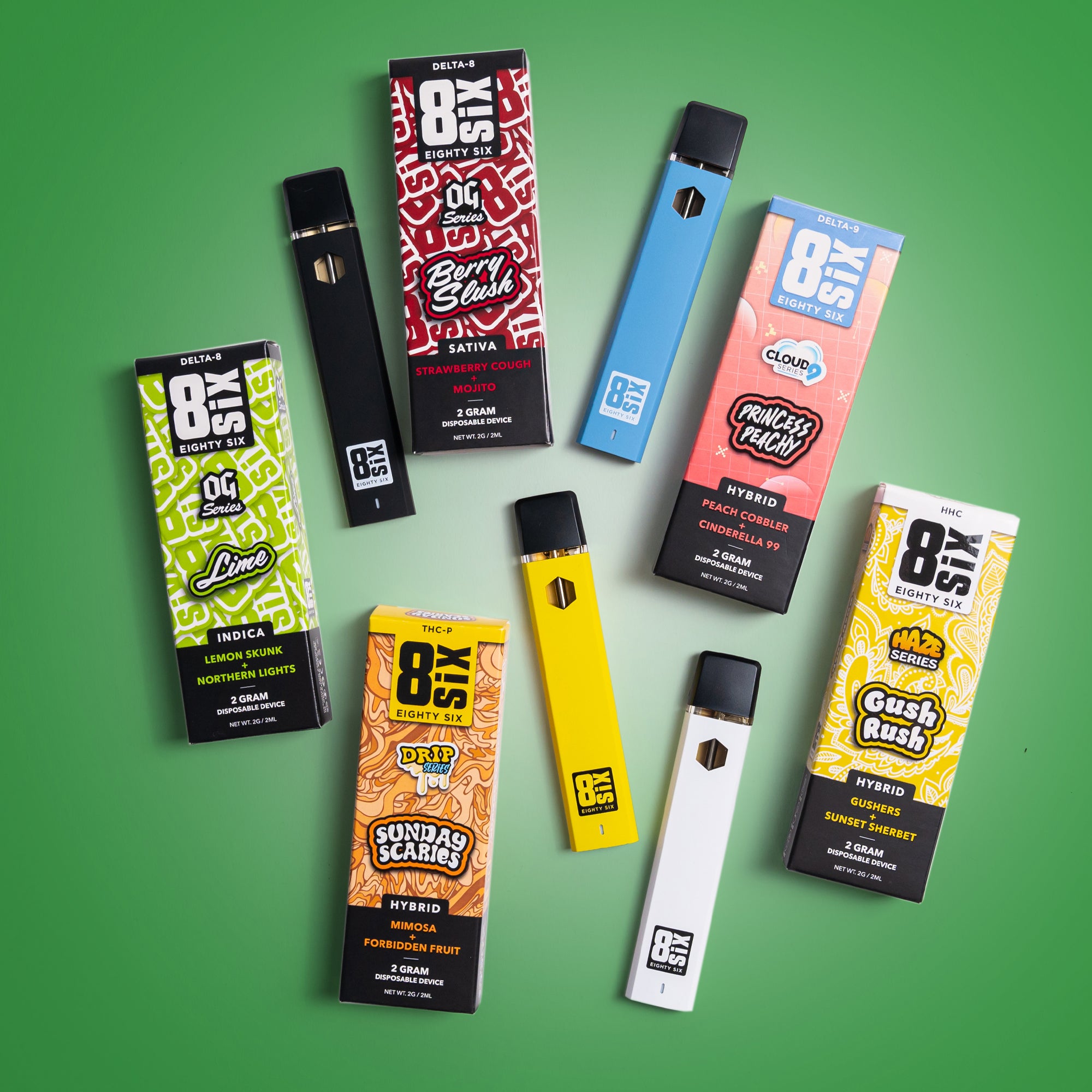 Disposable Vape Pack of 5 | Delicious Flavors | Eighty Six Disposable Vape Pack of 5 | Delicious Flavors | Eighty Six