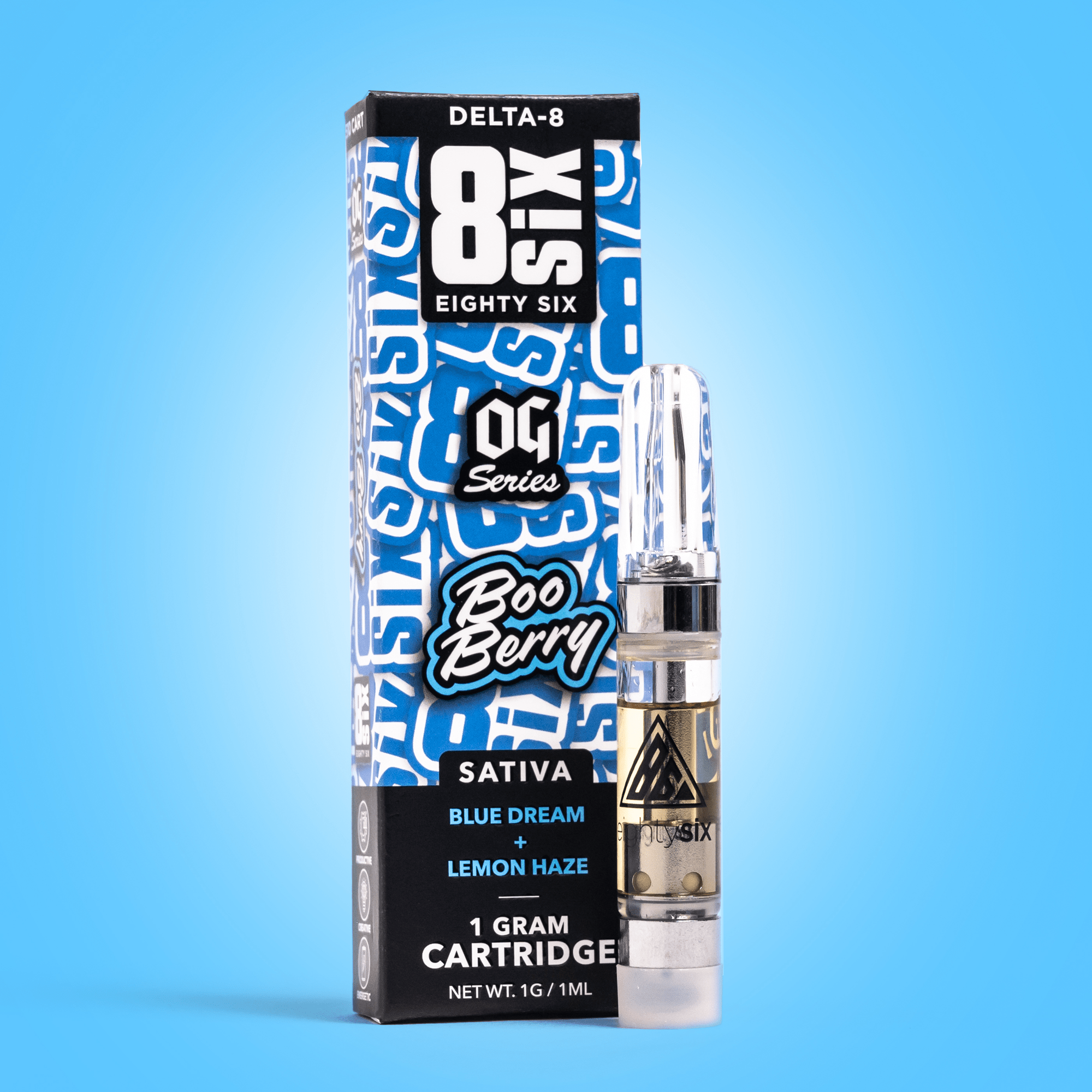 CRDHリキッド 1ml Blue Dream Blue Dream Vape Cartridge | Delta-8 THC | Eighty Six