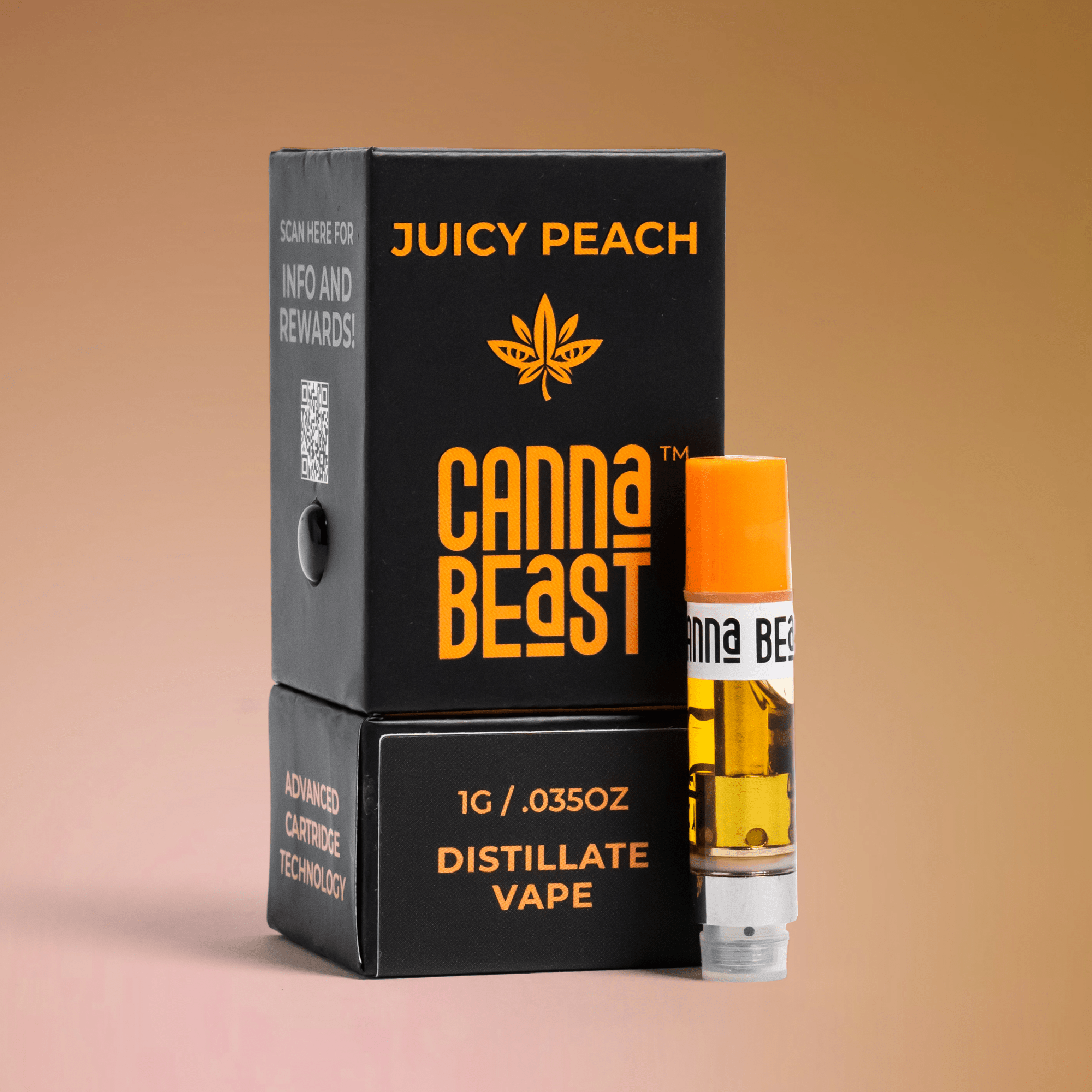 Canna Beast - Juicy Peach Delta-9 THC Vape Cartridge