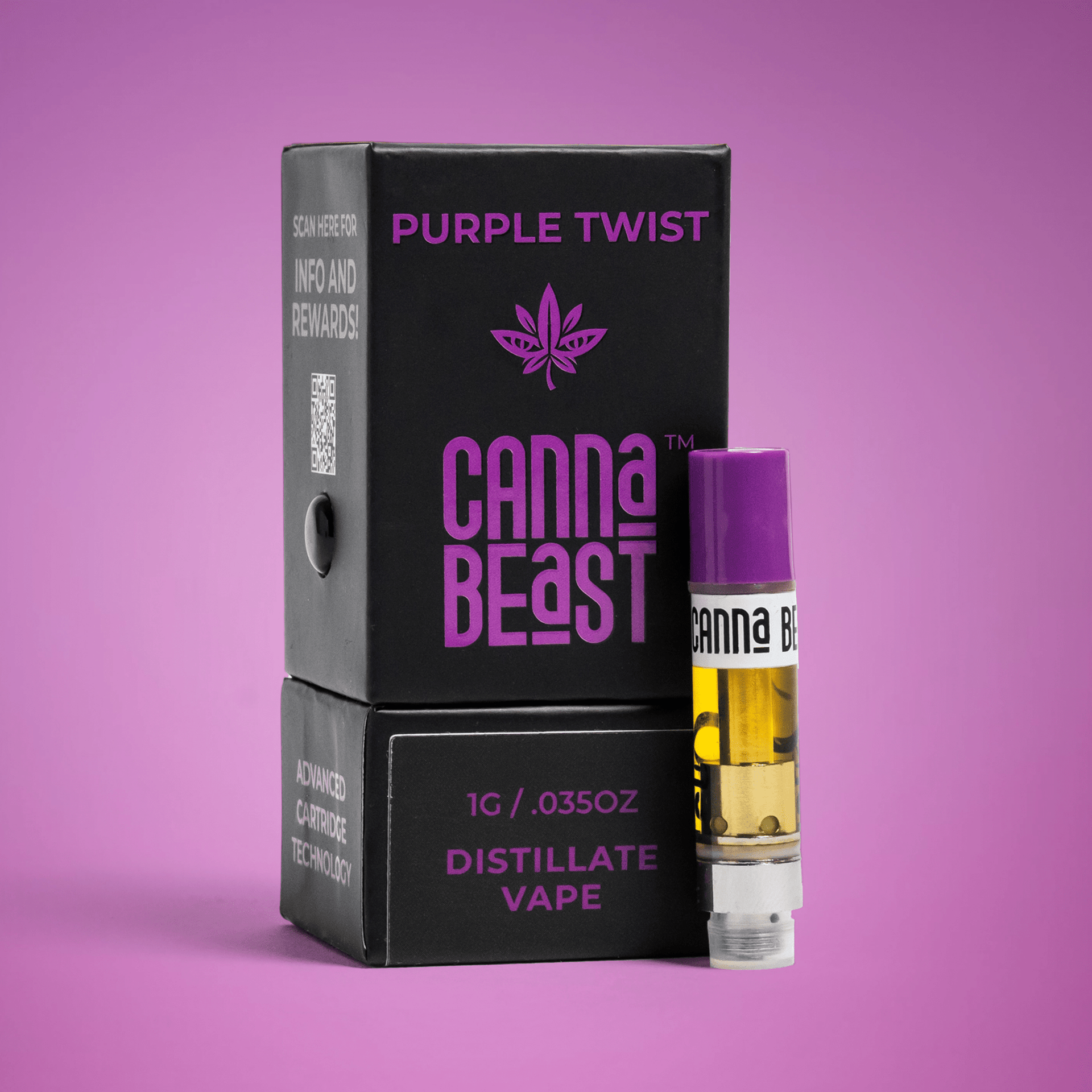 Canna Beast - Purple Twist Delta-9 THC Vape Cartridge