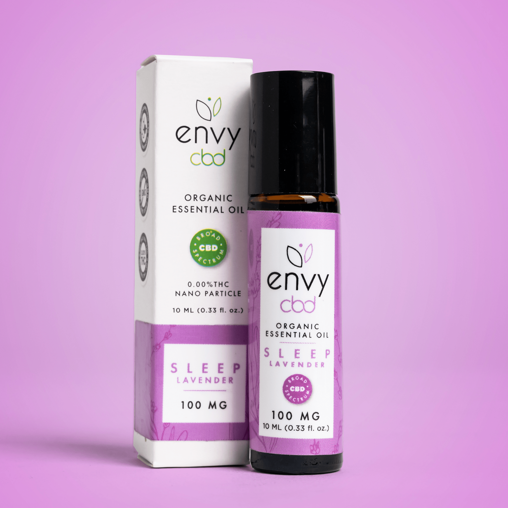 Envy CBD - Essential Oil Roll-On 100MG Broad Spectrum CBD Topical