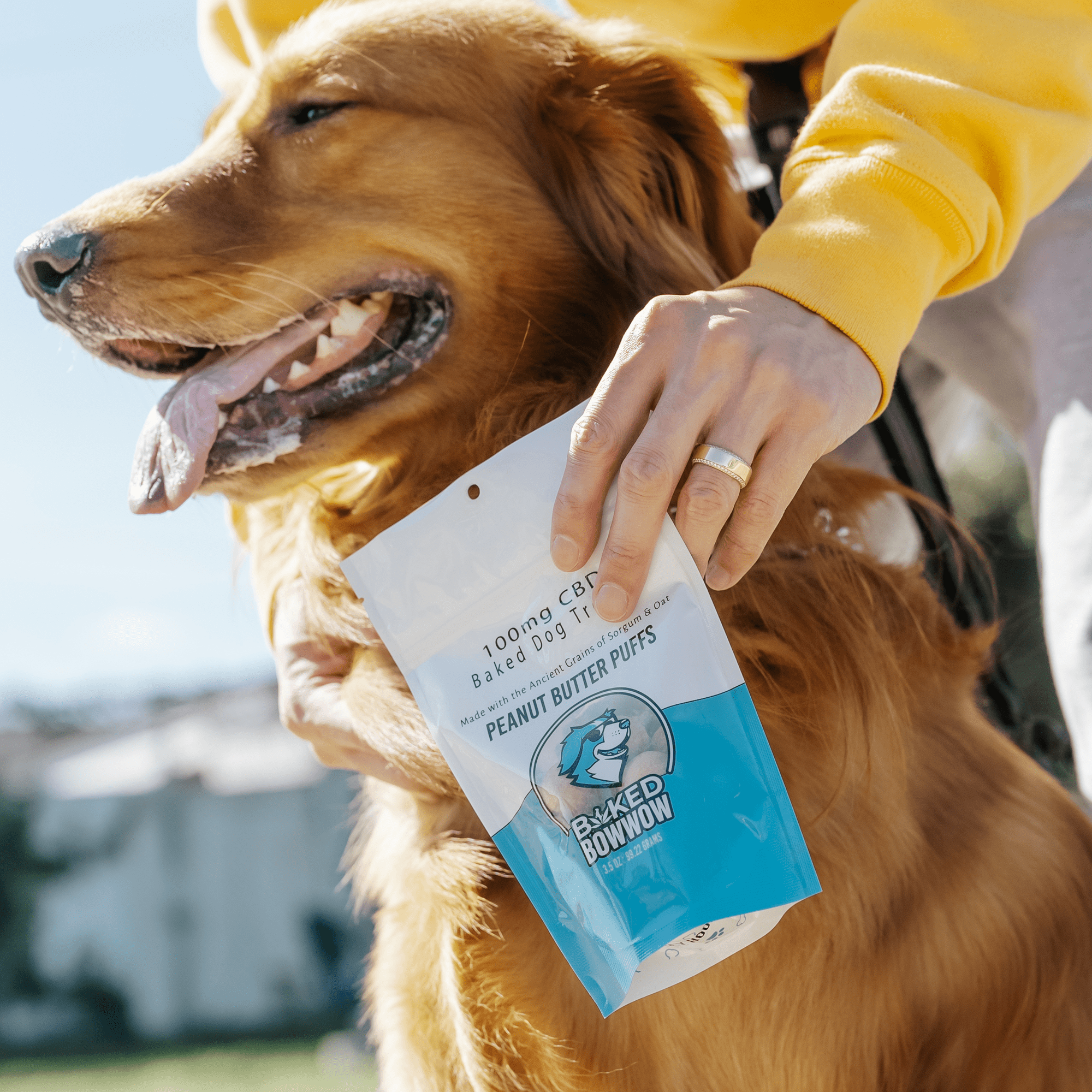 Baked BowWow - Peanut Butter Puffs 100MG - CBD Dog Treats