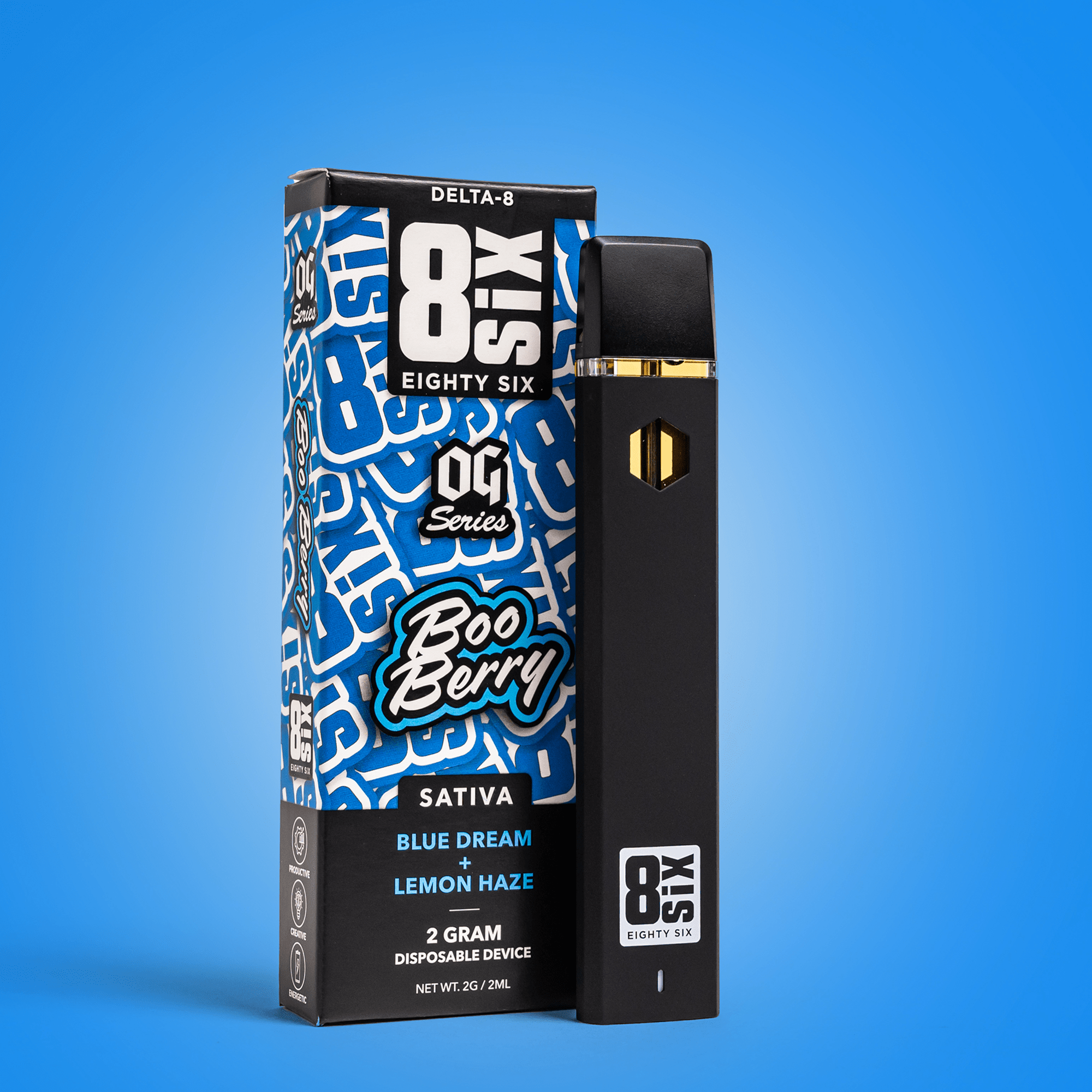 Boo Berry Delta-8 THC 2G Disposable Vape (Blue Dream)