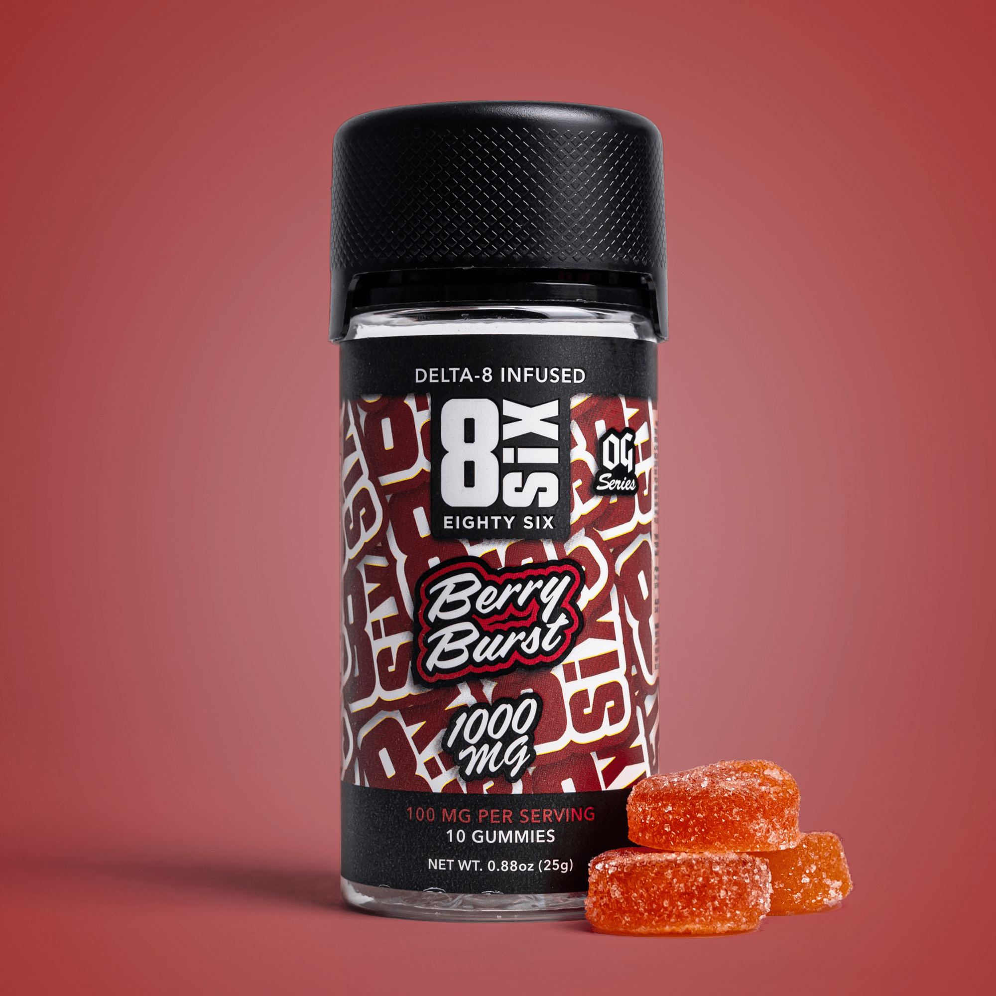 Berry Burst 1000MG Delta-8 THC Gummies