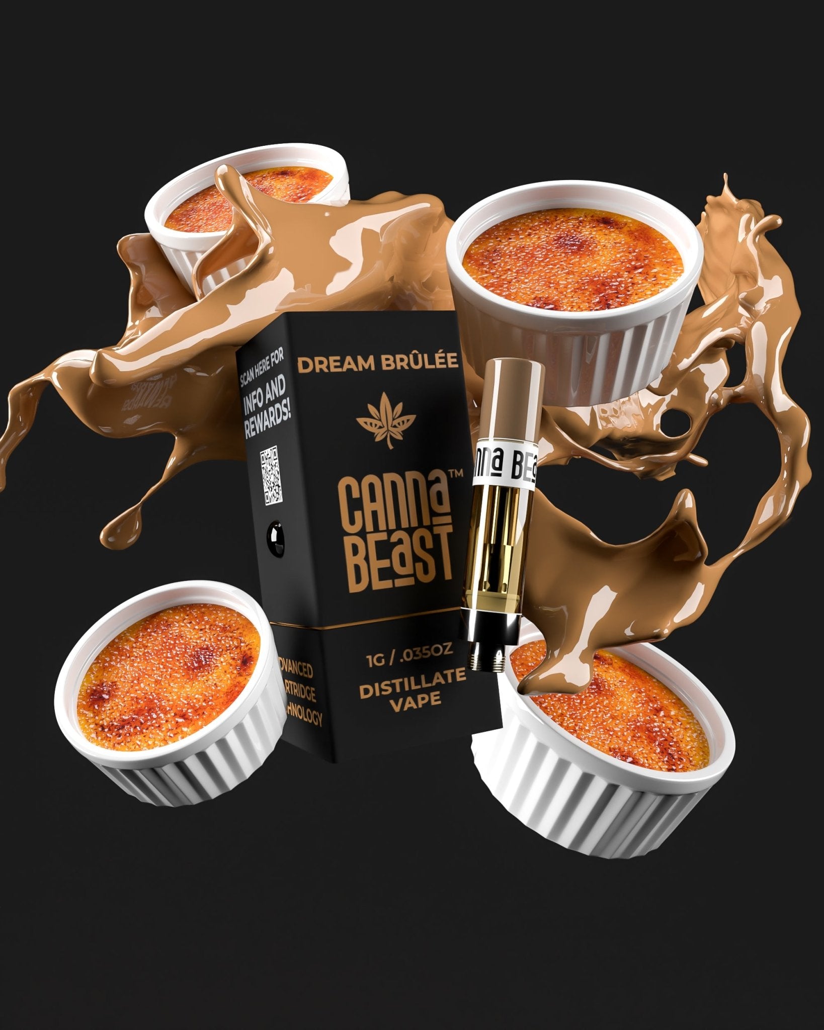 Canna Beast - Dream Brulee Delta-9 THC Vape Cartridge | Eighty Six