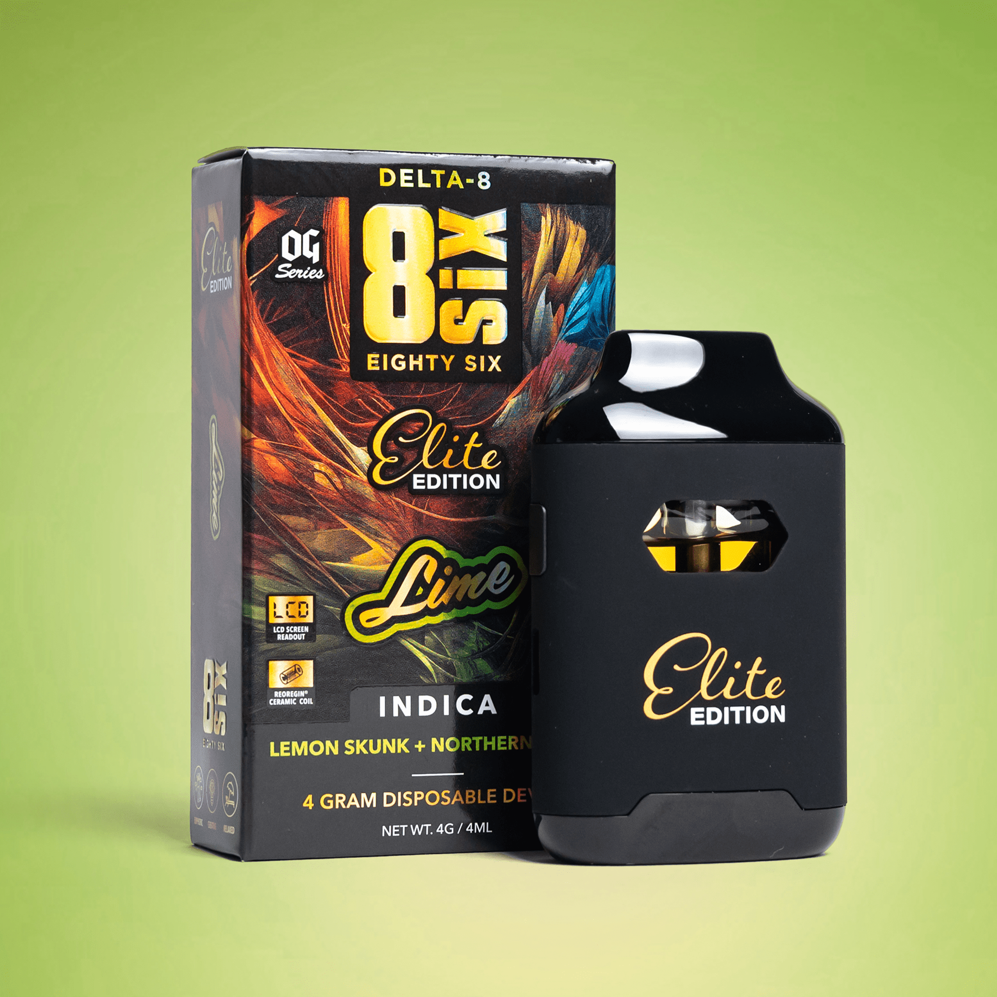 Lime 4G Disposable | Unique Hemp Flavors | Eighty Six