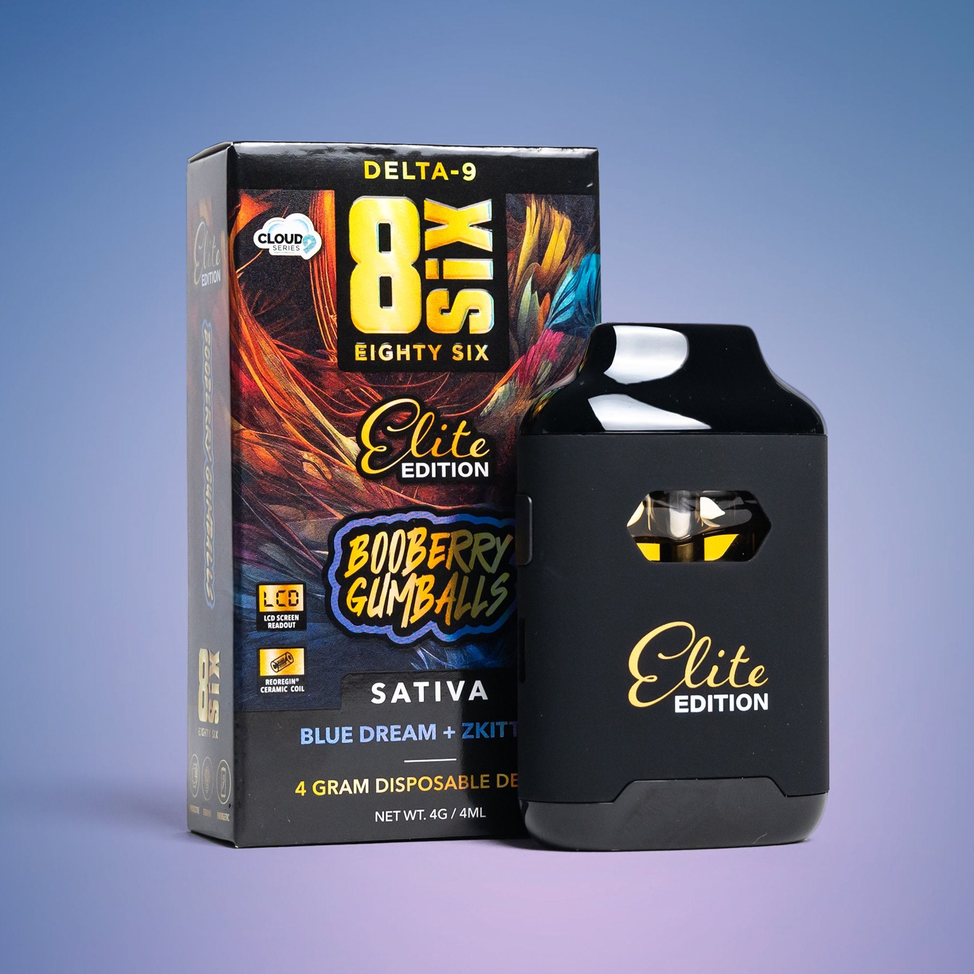 Booberry Gumballs Elite Edition Delta-9 THC 4G Disposable Vape (Blue Dream)