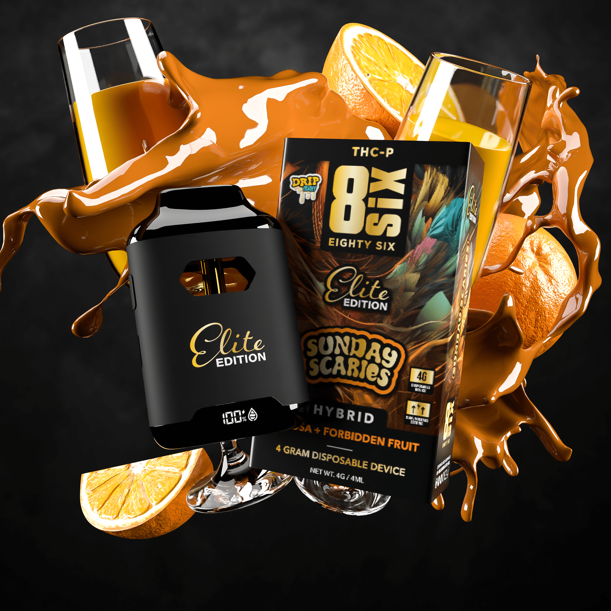 Mimosa THCp Vapes | 4G Hemp Disposable | Eighty Six