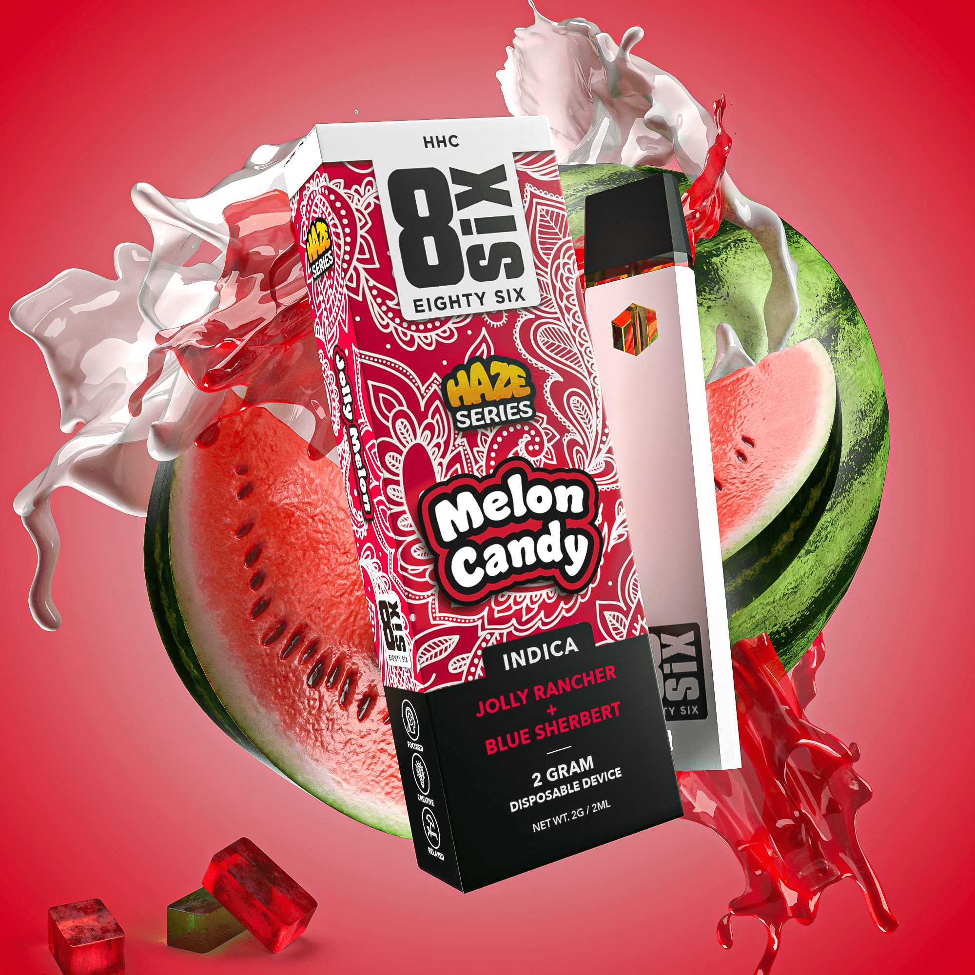 Melon Candy HHC 2G Disposable (Blue Sherbet)