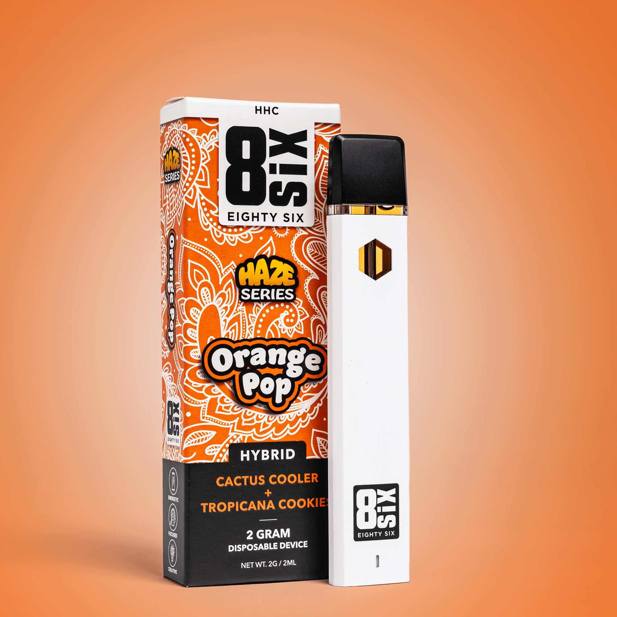 Orange Pop HHC 2G Disposable Vape (Cactus Cooler)