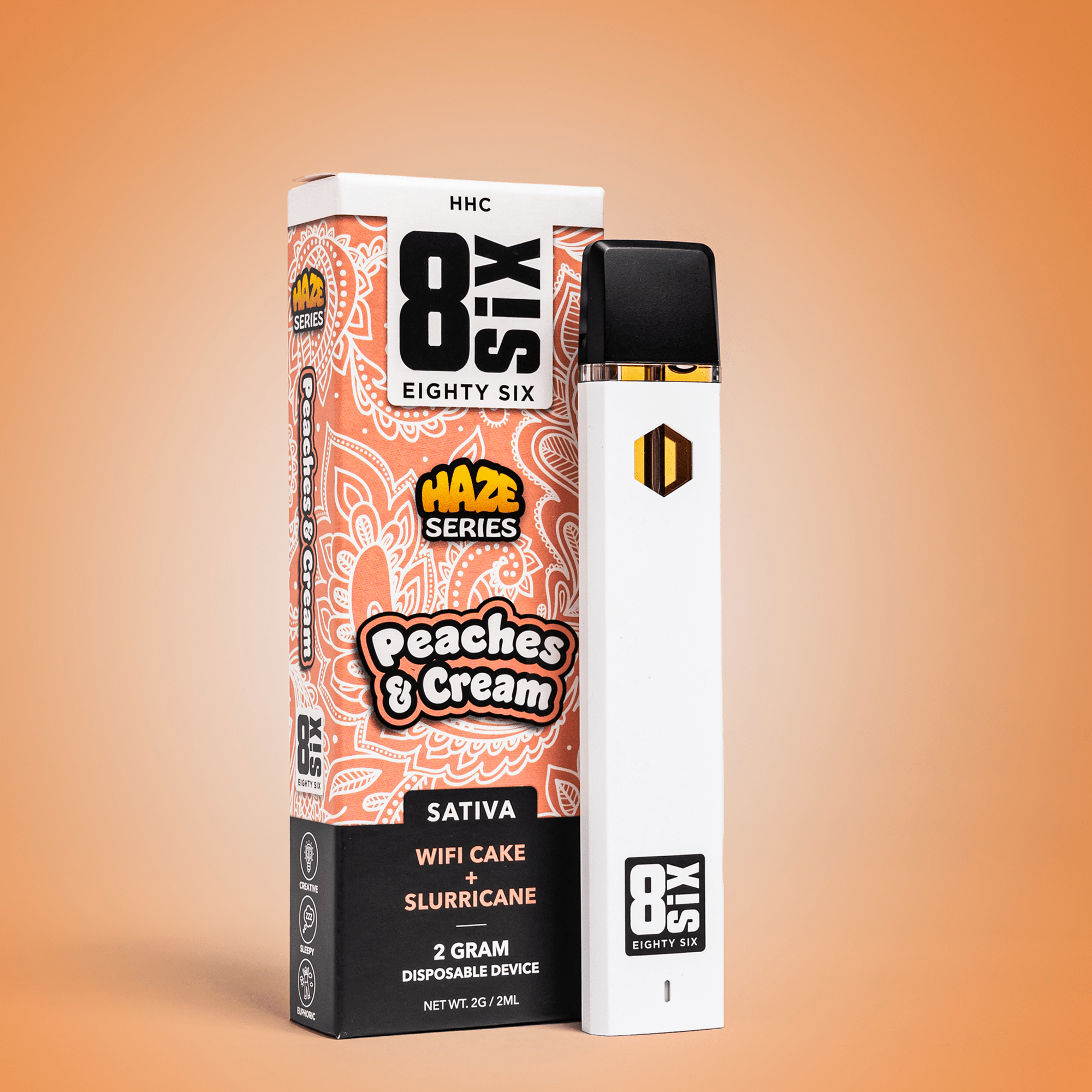 Peaches & Cream HHC 2G Disposable Vape (WiFi Cake x Slurricane)