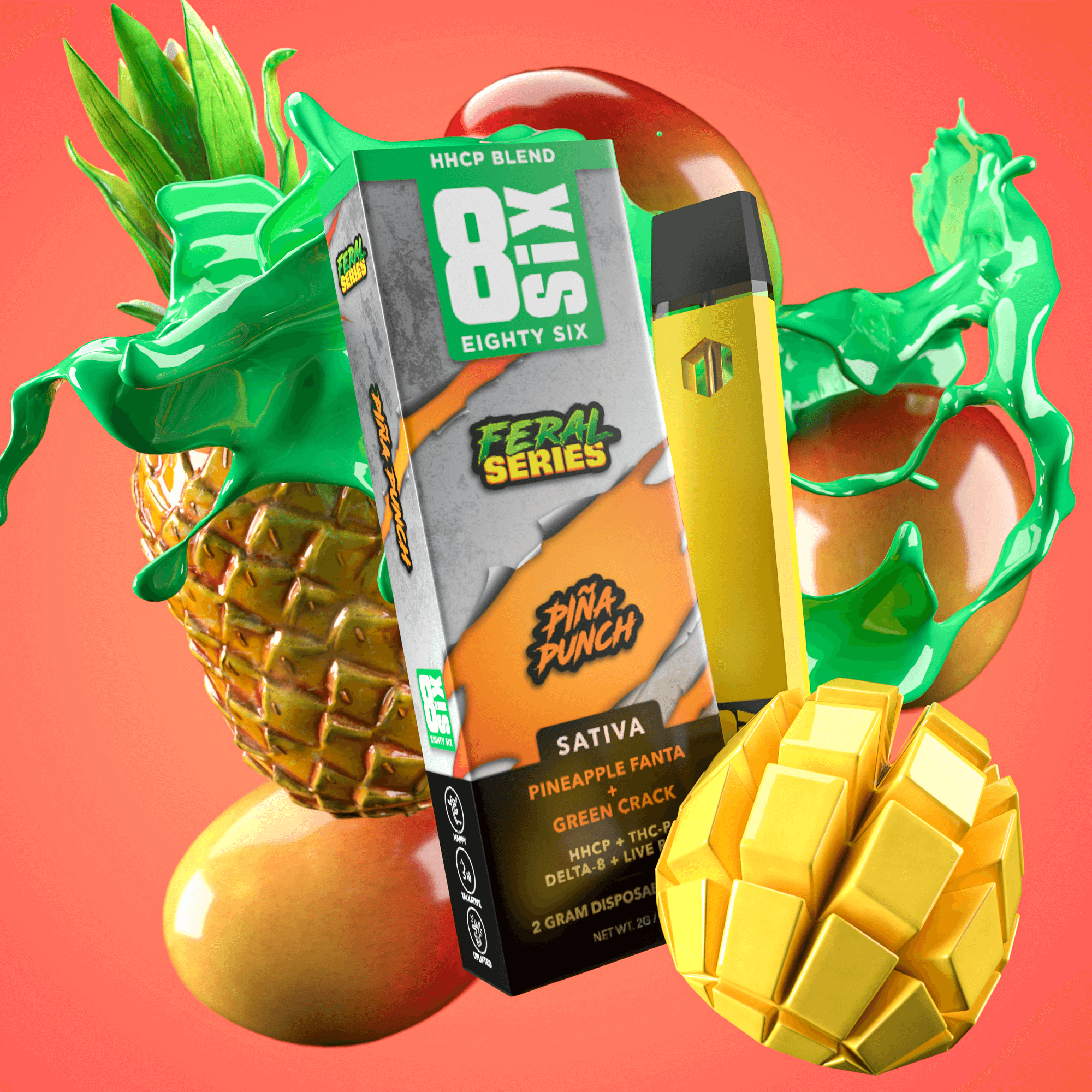 Pineapple Fanta Disposable | HHC-P Feral Series | Eighty Six Pineapple Fanta Disposable | HHC-P Feral Series | Eighty Six