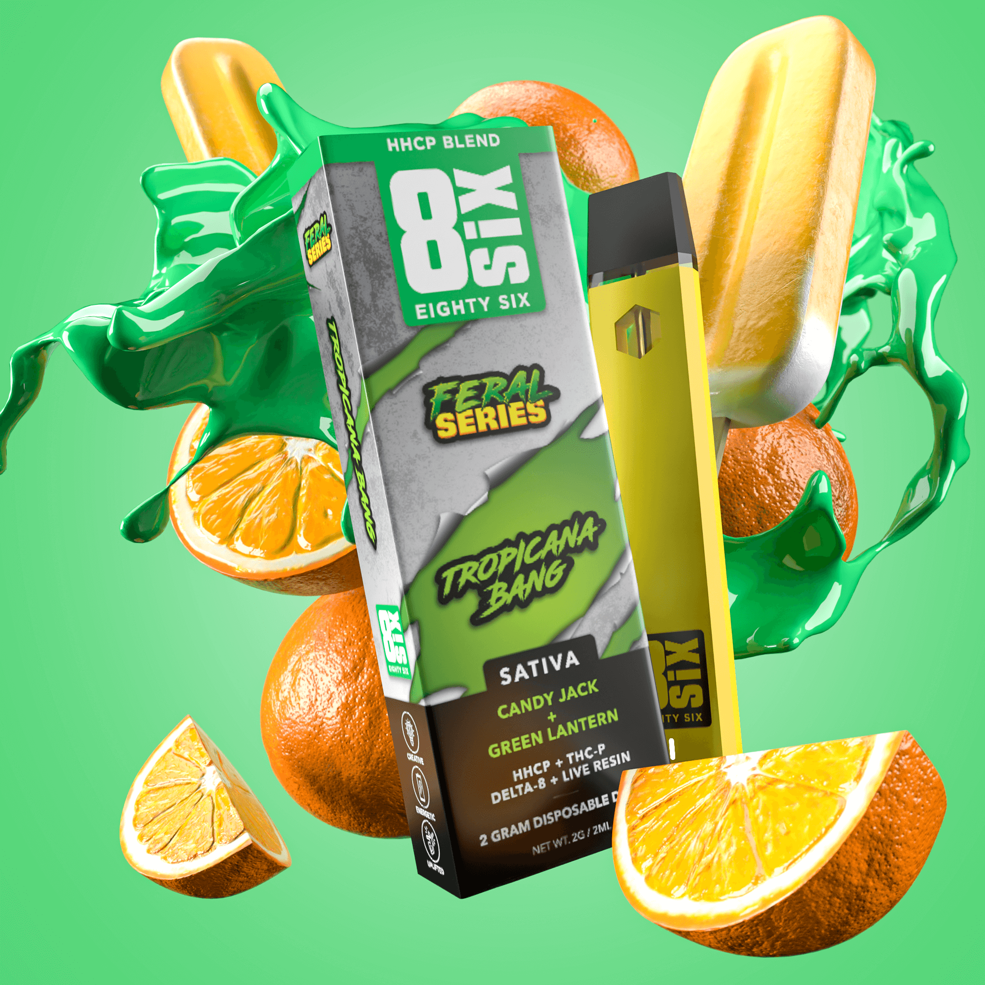 ベイブ Candy Jack HHCP Disposable Vape | GMO-Free & Pure | Eighty Six