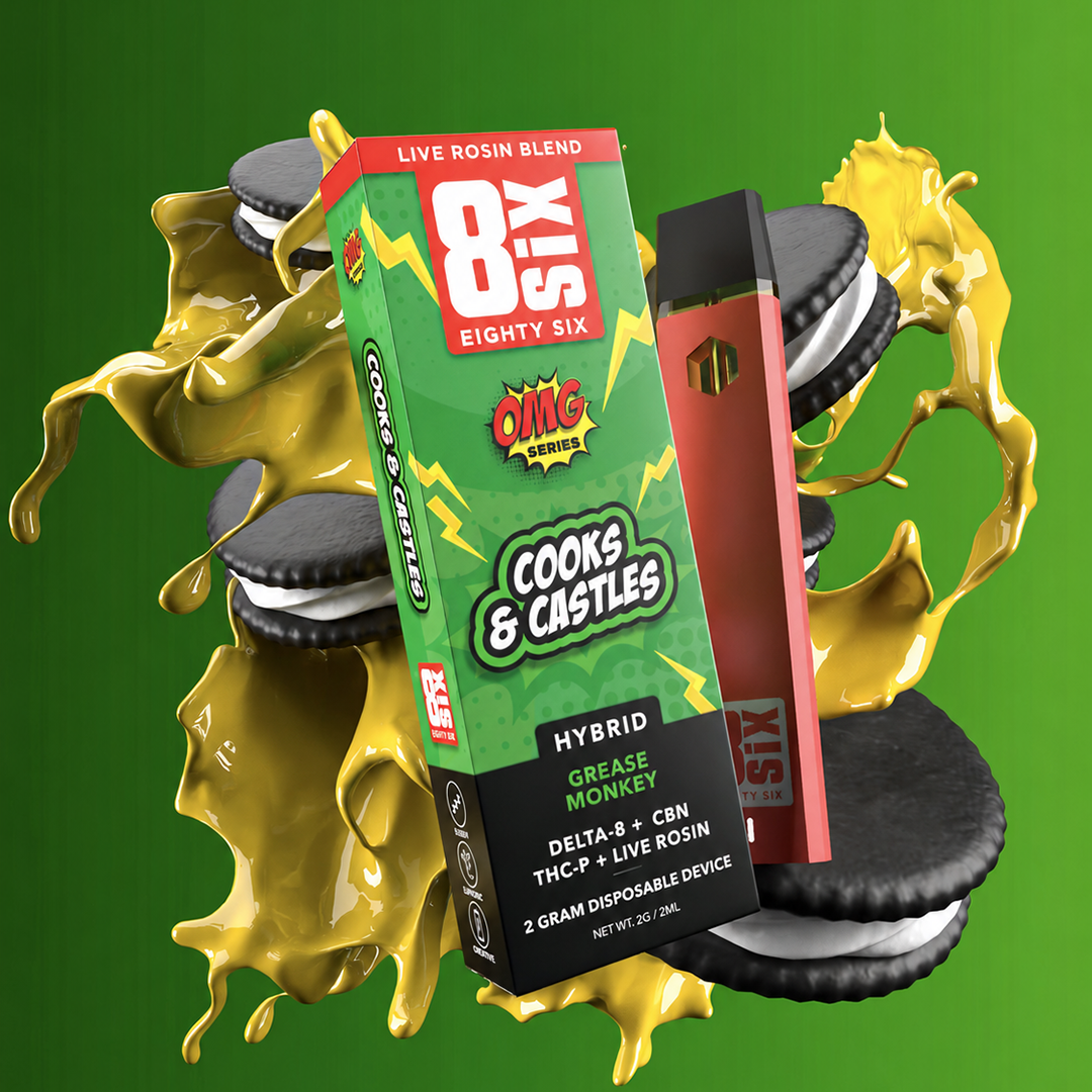 Cooks & Castles Live Rosin Blend 2G Disposable Vape (Grease Monkey)