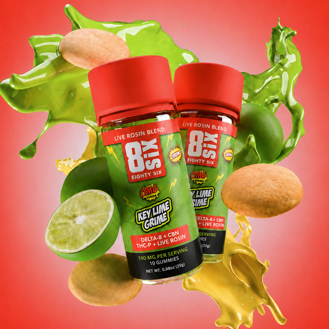 Key Lime Grime 1000MG Live Rosin Blend Gummies