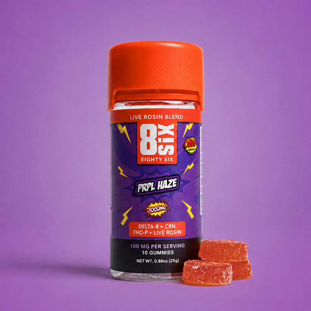 PRPL Haze 1000MG Live Rosin Blend Gummies