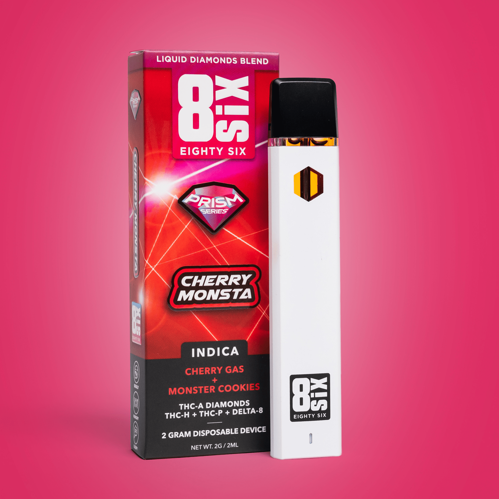 THCA ダイヤモンド2G Cherry Monsta THCa Liquid Diamonds Disposable | Eighty Six