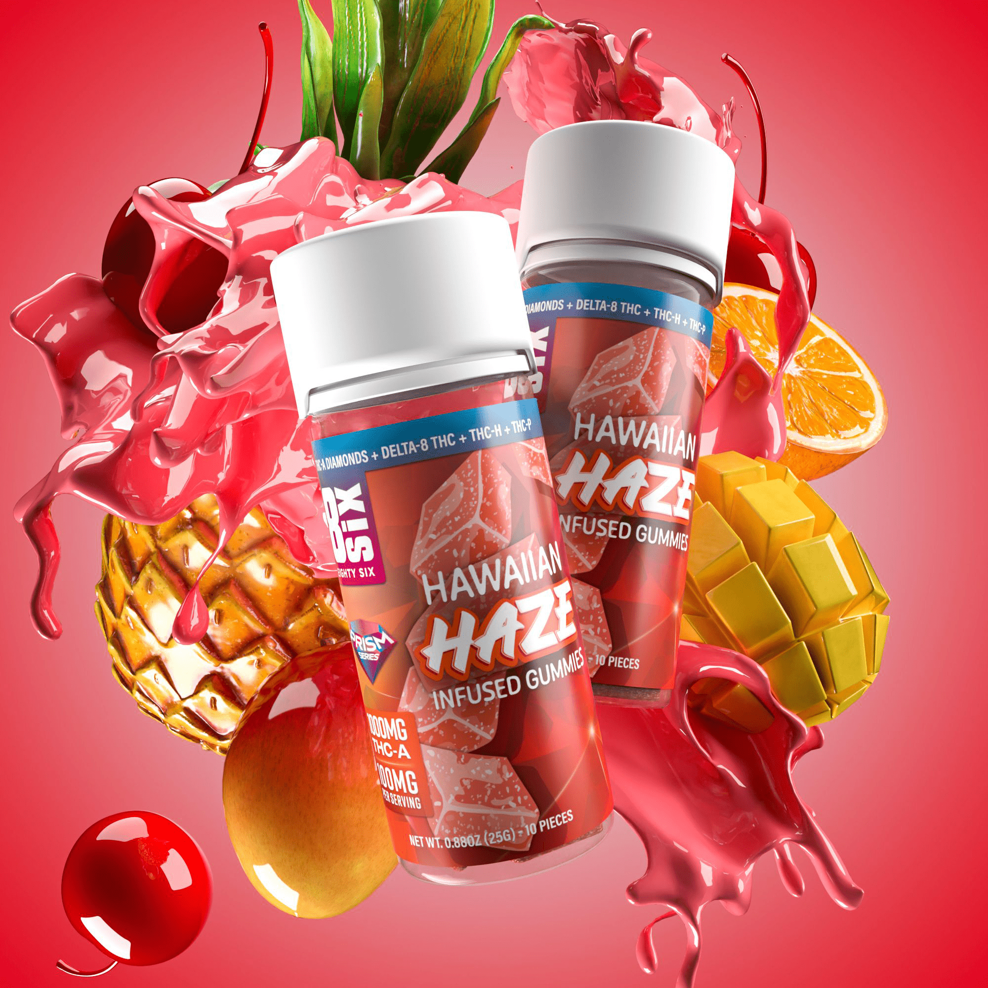 Hawaiian Haze THCa Gummies | Hemp-Derived | Eighty Six