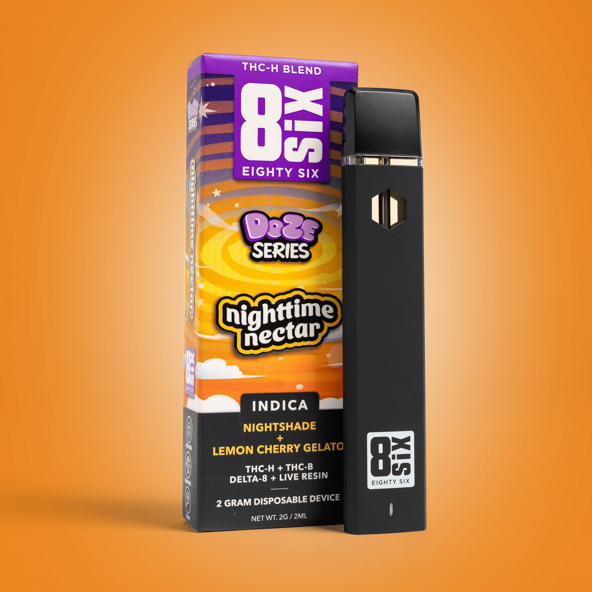 Cherry Vanilla THCh 2G Disposable | GMO-Free Hemp | Eighty Six