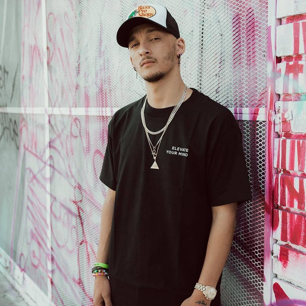 images man wearing eighty six group elevate t-shirt