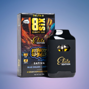Booberry Gumballs Elite Edition Delta-9 THC 4G Disposable Vape (Blue Dream)